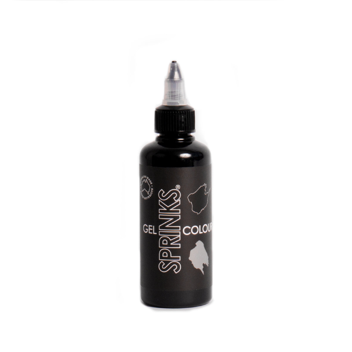100ml Sprinks BLACK Gel Colour**
