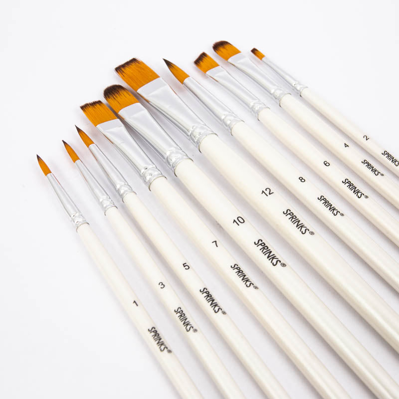 SPRINKS Sugarcraft Brush Set (10 pieces)