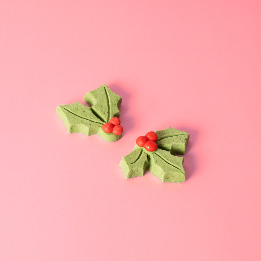 SPRINKS Icing Decorations - HOLLY (8 pieces)