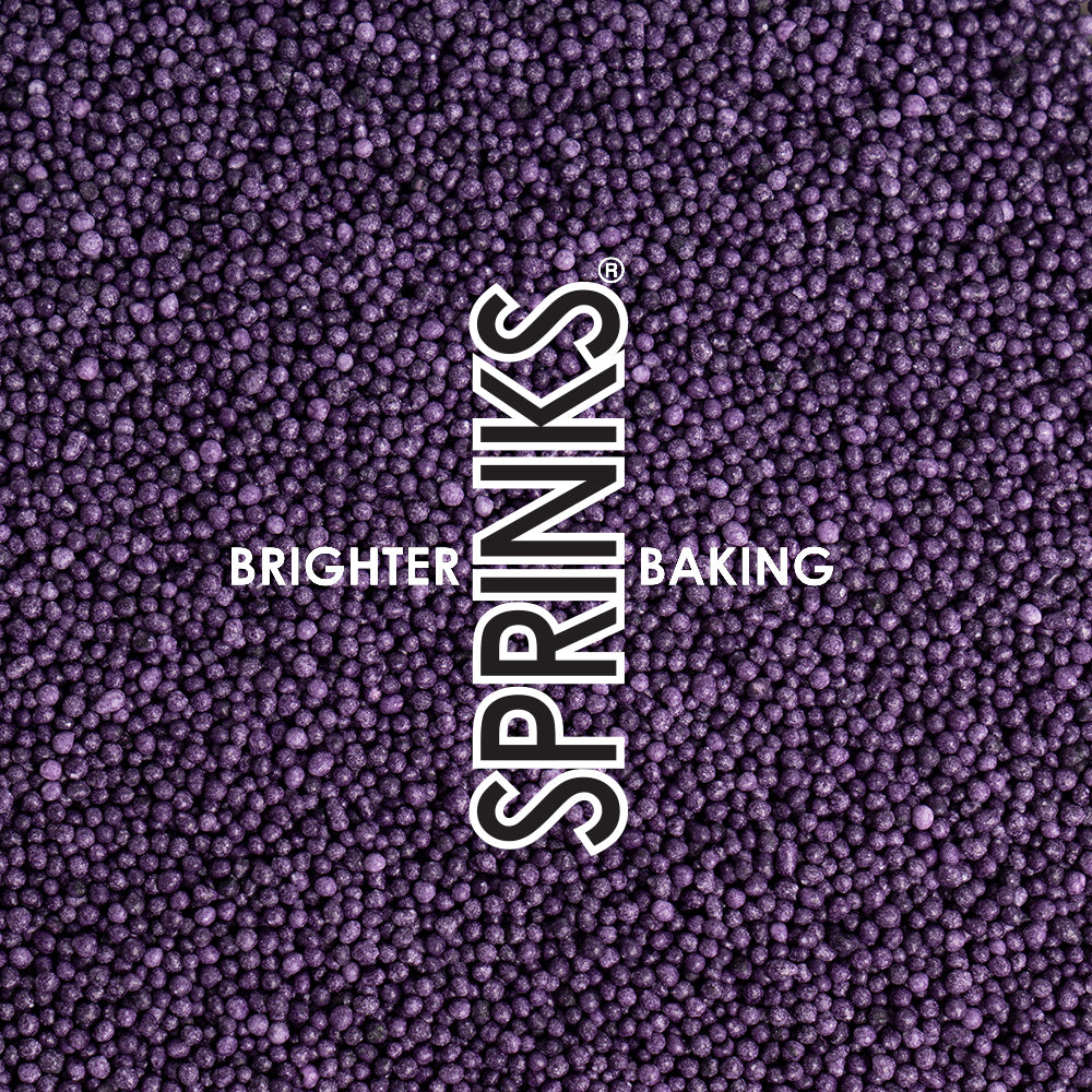 2kg BULK Nonpareils PURPLE - by Sprinks