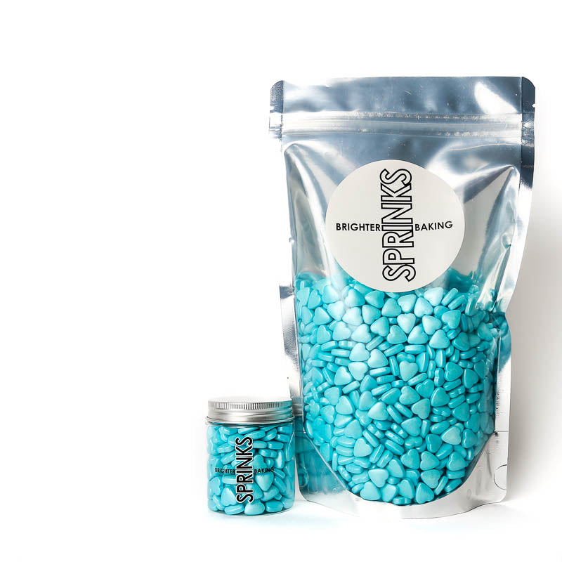 500g BLUE Hearts - by Sprinks