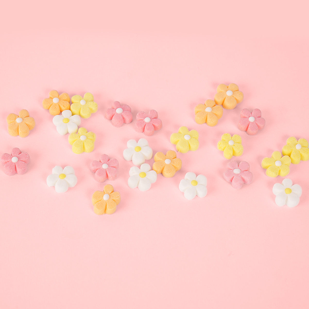 SPRINKS Icing Decorations - COLOURFUL FLOWERS (24 pieces)