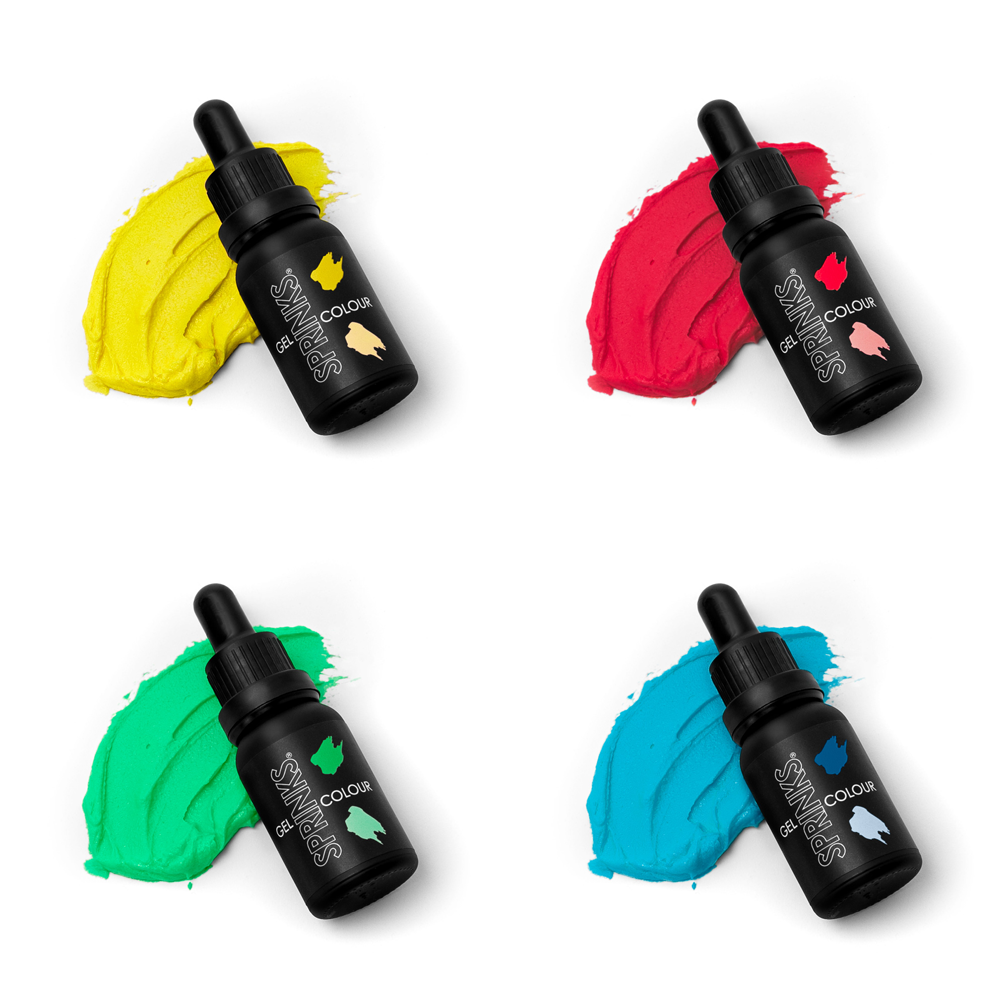 Sprinks Gel Colour 4-Pack - BASICS COLLECTION**