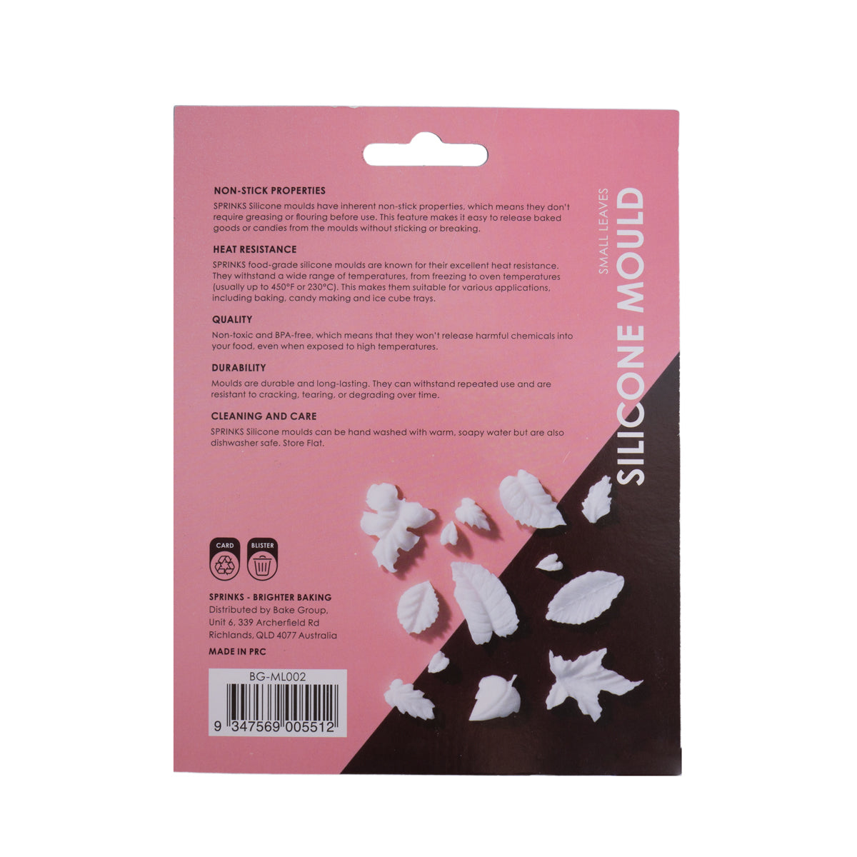 SPRINKS Silicone Mould - SMALL LEAVES