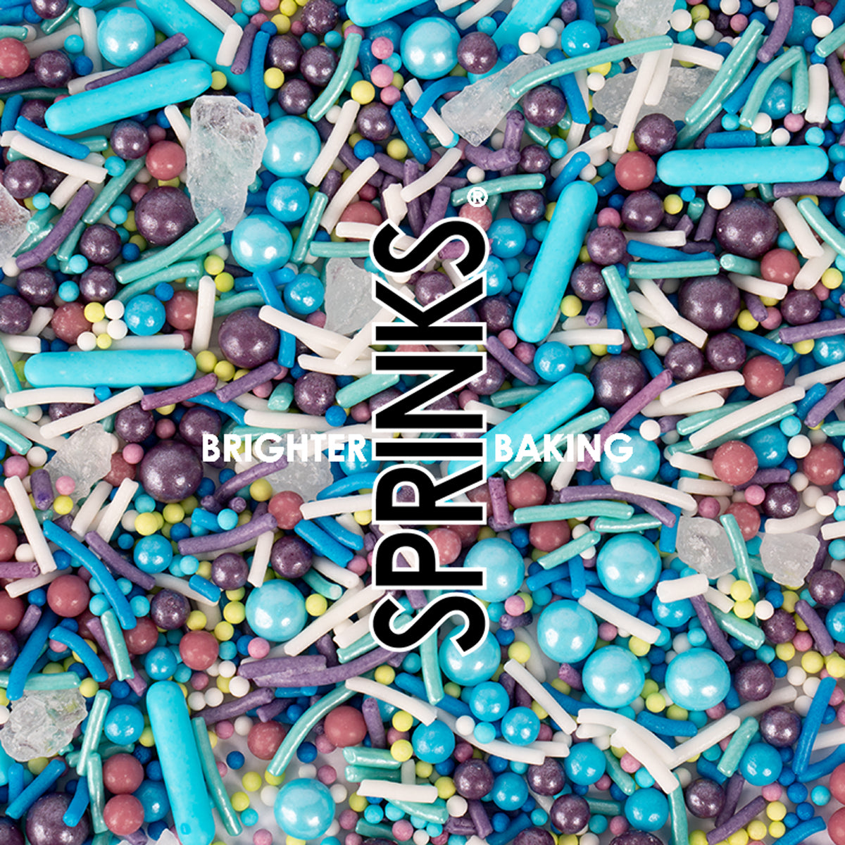 500g ROCK n ROLL WHITE Sprinkles - by Sprinks