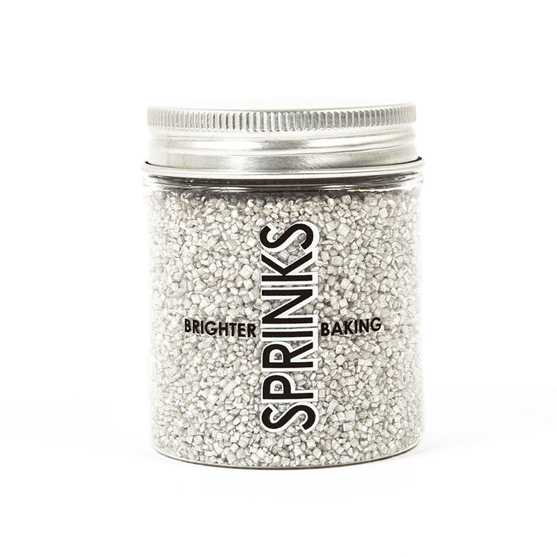 SILVER Sanding Sugar (80g) - by Sprinks
