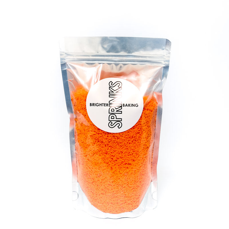 500g Jimmies 1mm ORANGE - by Sprinks