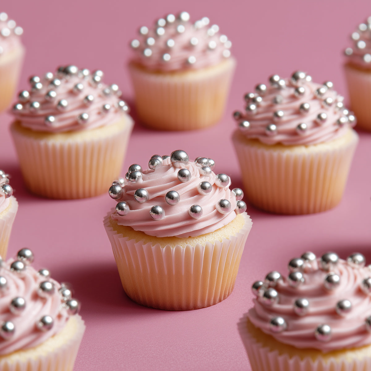 Sprinks Pro Series - 2kg Shiny Silver 6mm Sprinkles