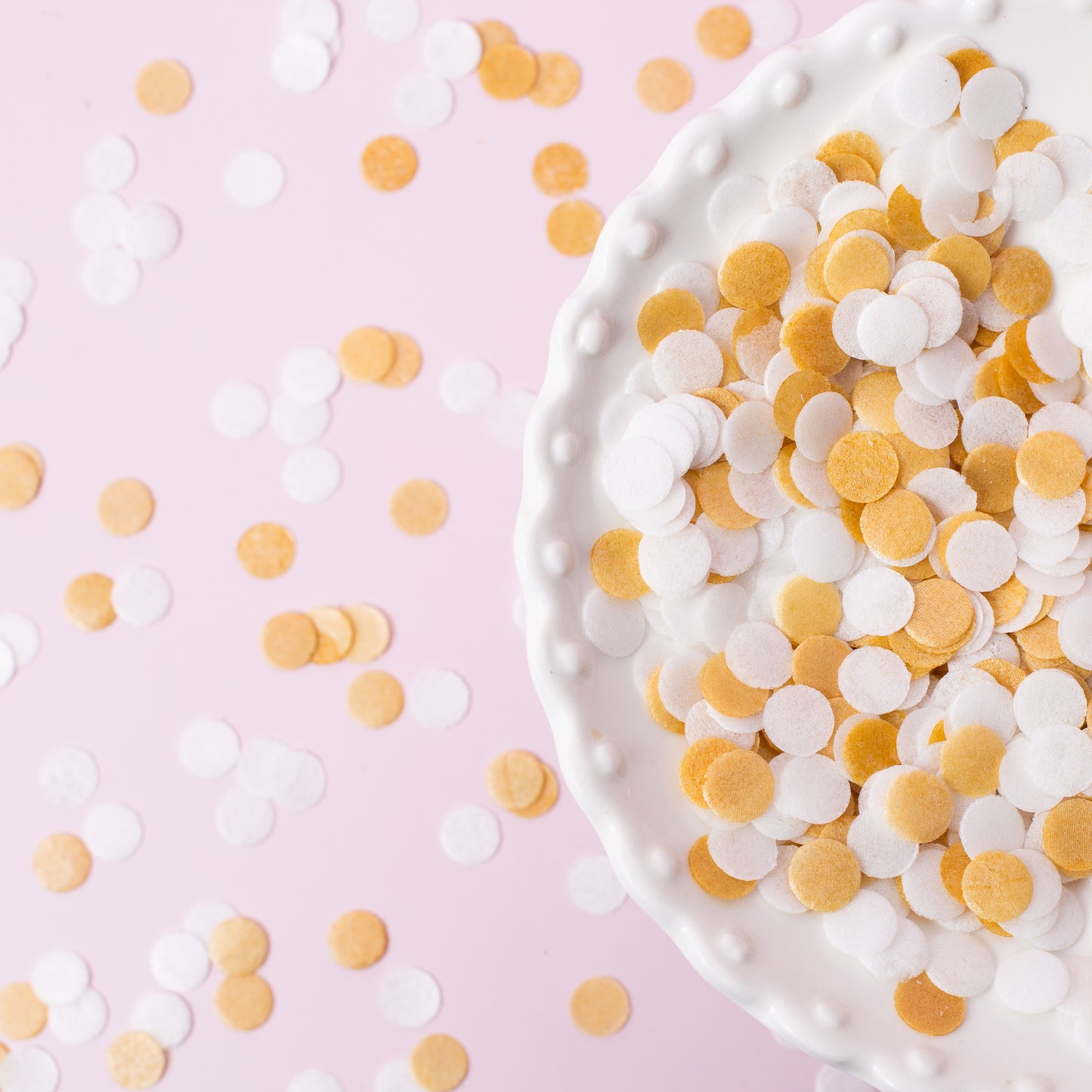 WHITE & GOLD Wafer Decorations (9g) - by Sprinks