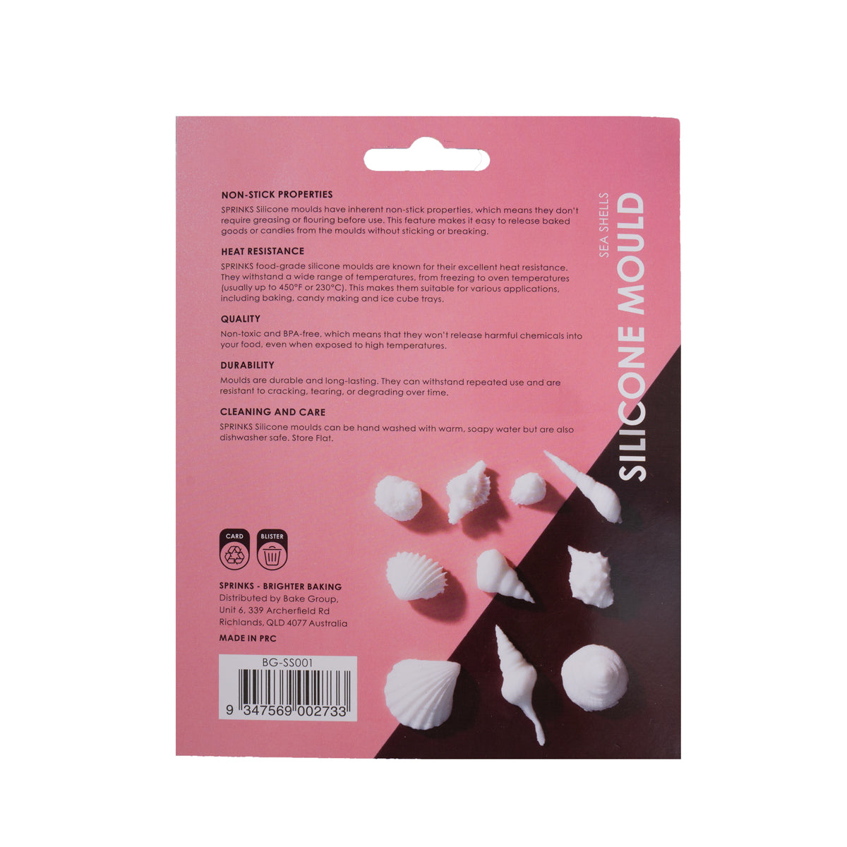 SPRINKS Silicone Mould - SEA SHELLS