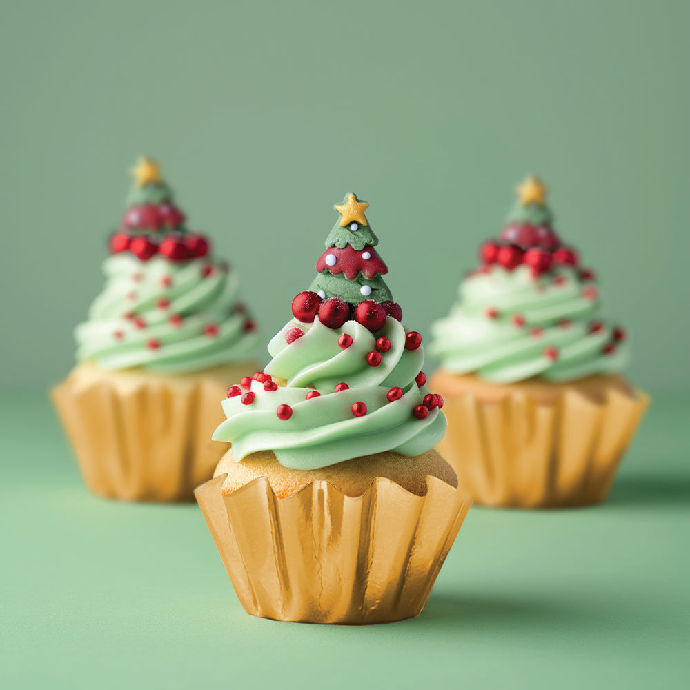 SPRINKS Icing Decorations - CHRISTMAS TREES (8 pieces)