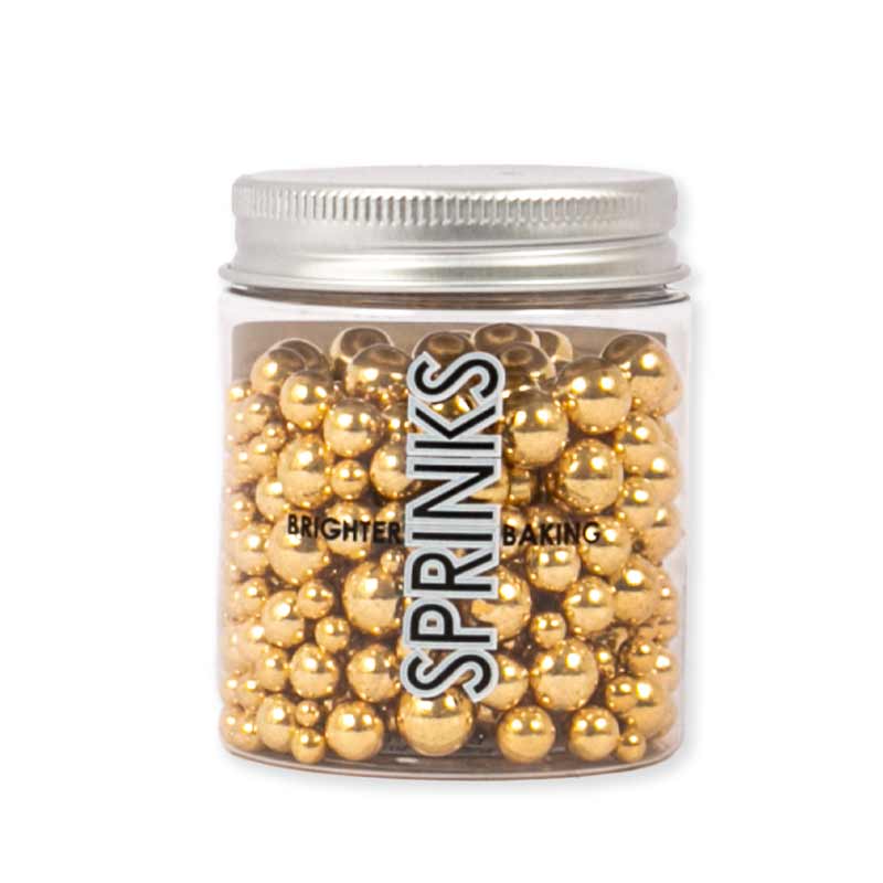SHINY GOLD BUBBLE BUBBLE (65g) Sprinkles - by Sprinks