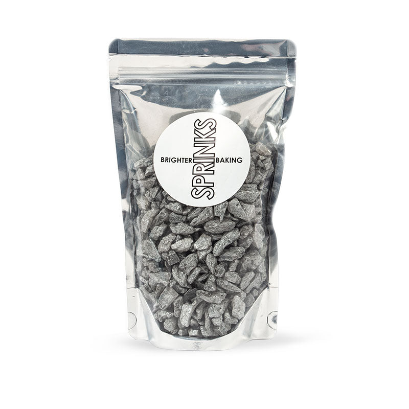 500g SILVER Large Rock Sugar Sprinkles - by Sprinks