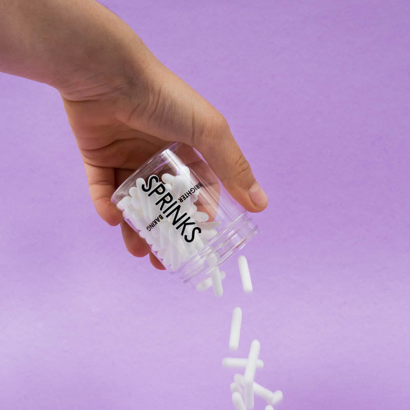 500g MATTE WHITE Rods - by Sprinks
