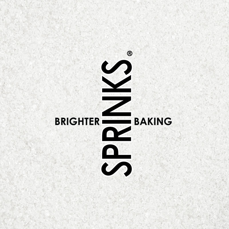 500g WHITE Sanding Sugar - by Sprinks