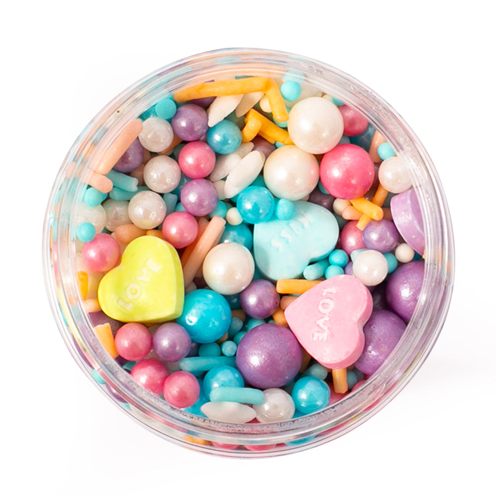 500g SWEETIE HEARTS KISS & LOVE Blend Sprinkles - by Sprinks