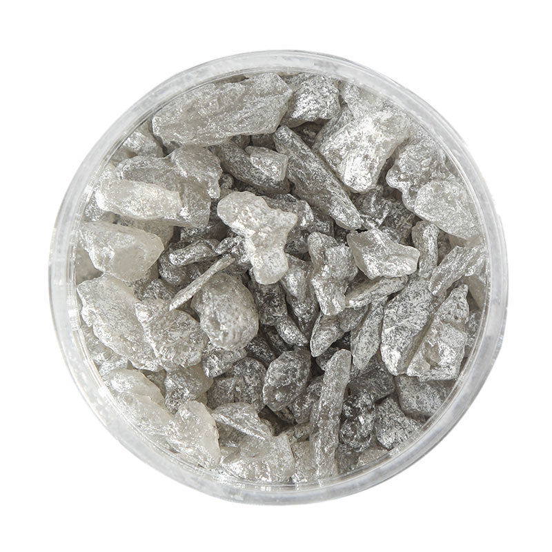 500g SILVER Large Rock Sugar Sprinkles - by Sprinks
