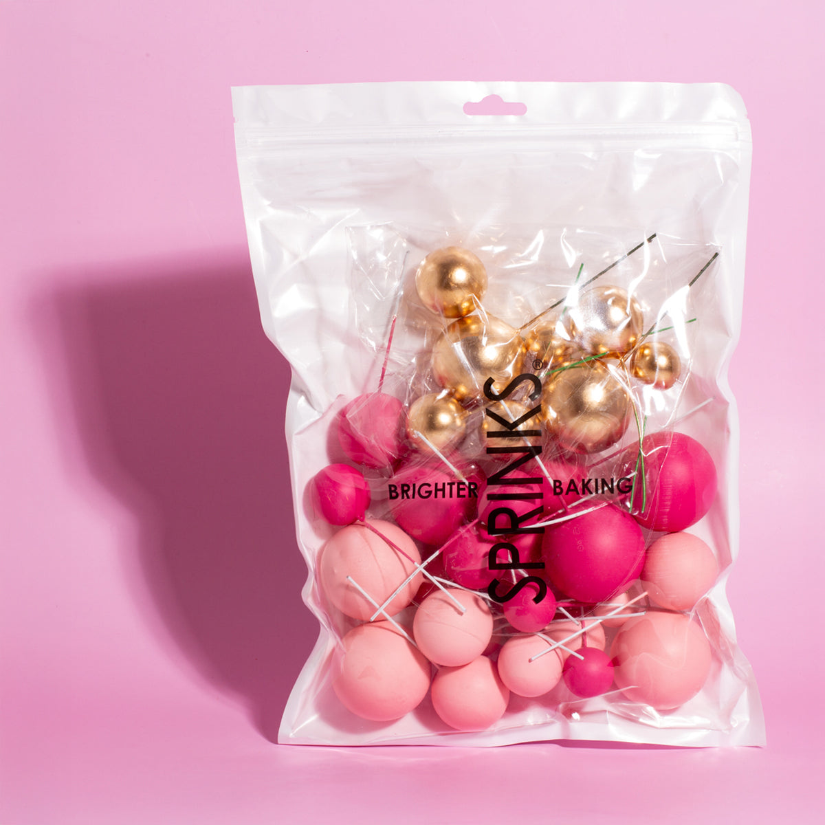 SPRINKS 32 Cake Ball Toppers - PRETTY IN PINK
