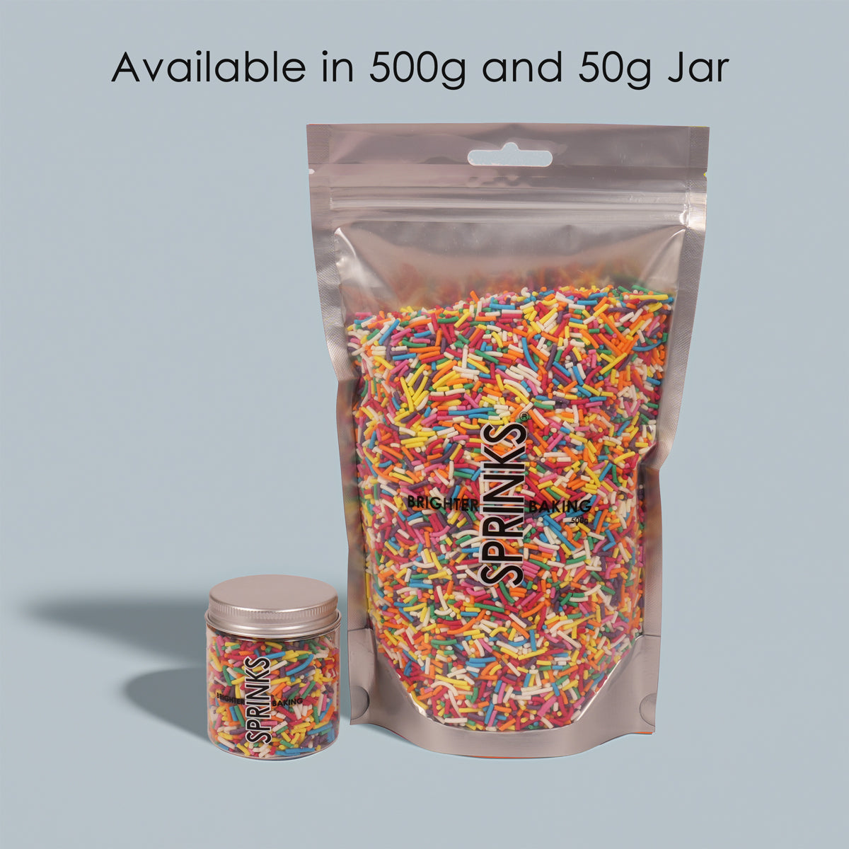 500g Jimmies 1mm RAINBOW - by Sprinks