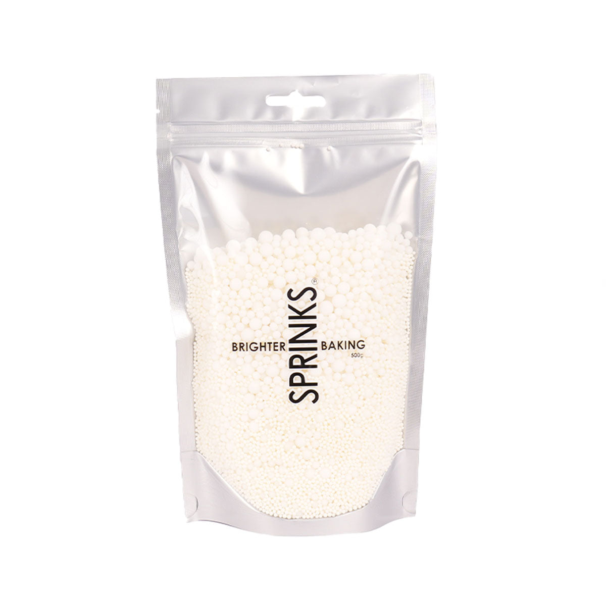 500g WHITE BUBBLE BUBBLE Sprinkles - by Sprinks