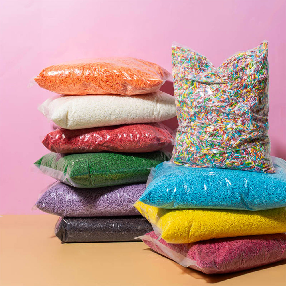2kg BULK Nonpareils PINK - by Sprinks