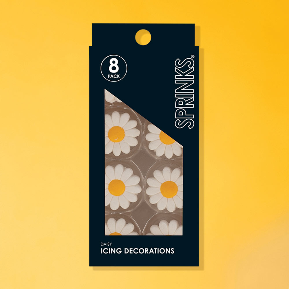 SPRINKS Icing Decorations - DAISY (8 pieces)