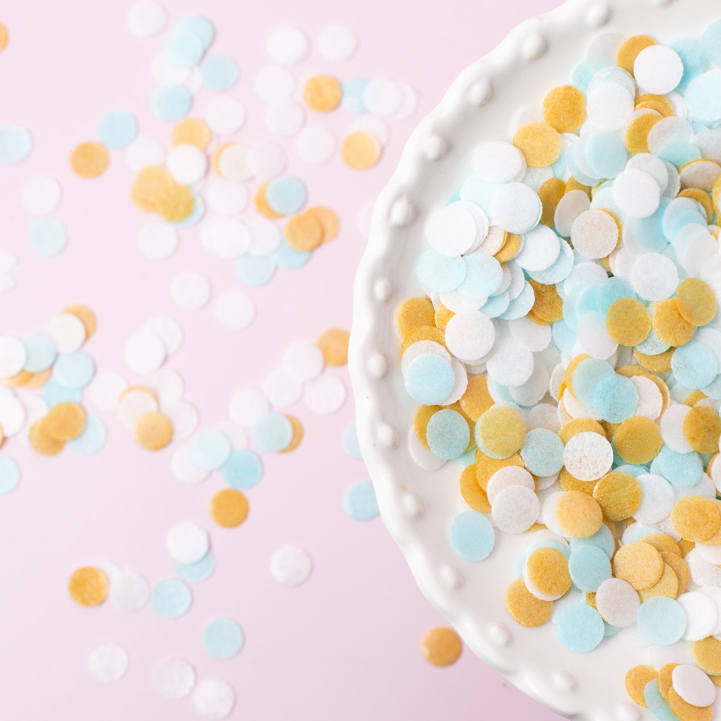 BLUE, WHITE & GOLD Wafer Decorations (9g) - by Sprinks