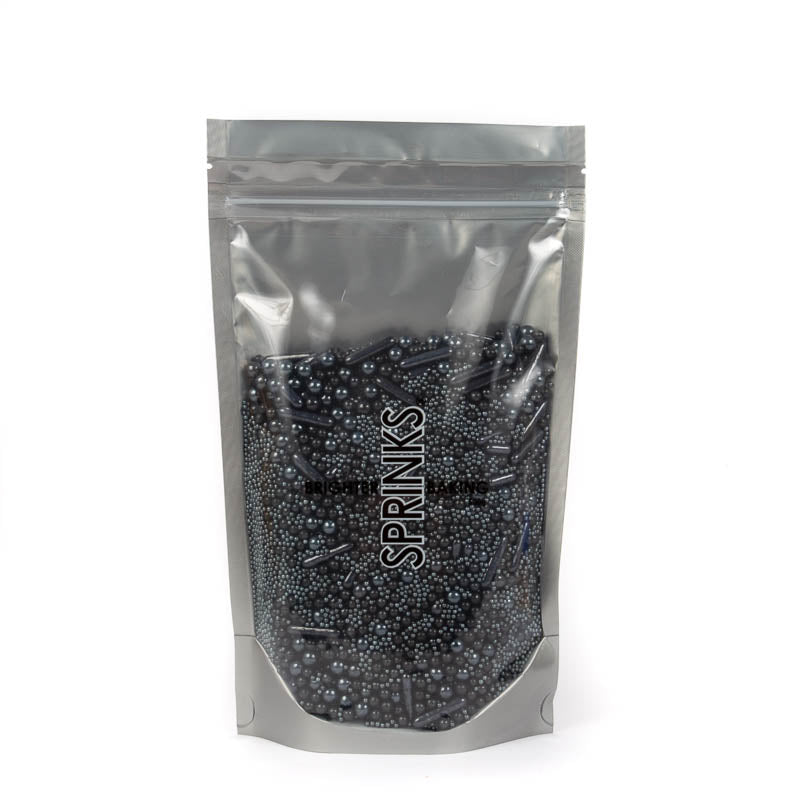 500g BUBBLE & BOUNCE BLACK Sprinkles - by Sprinks