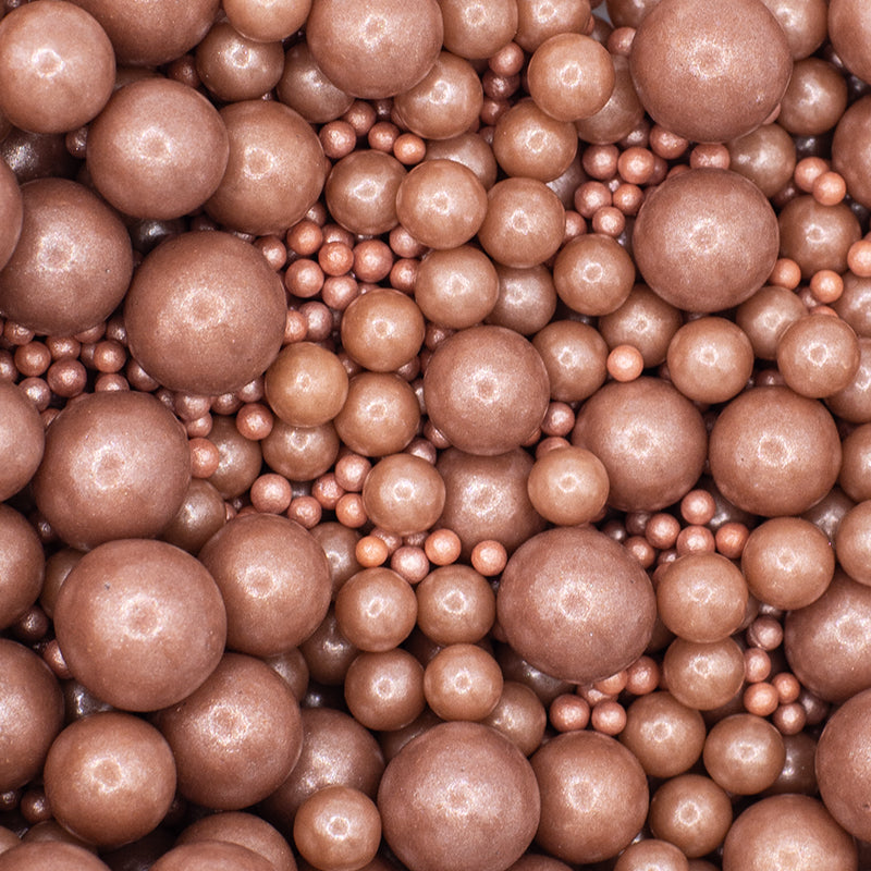 500g ROSE GOLD BUBBLE BUBBLE Sprinkles - by Sprinks