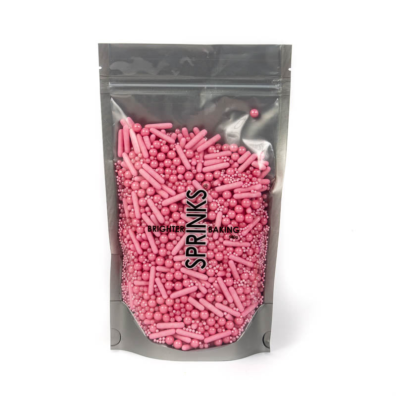 500g BUBBLE & BOUNCE PINK Sprinkles - by Sprinks
