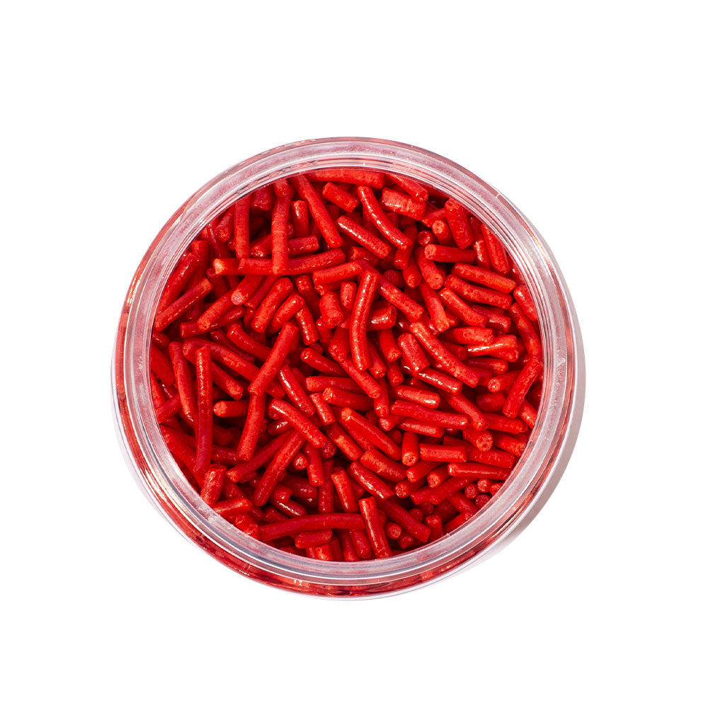 500g Jimmies 1mm RED - by Sprinks