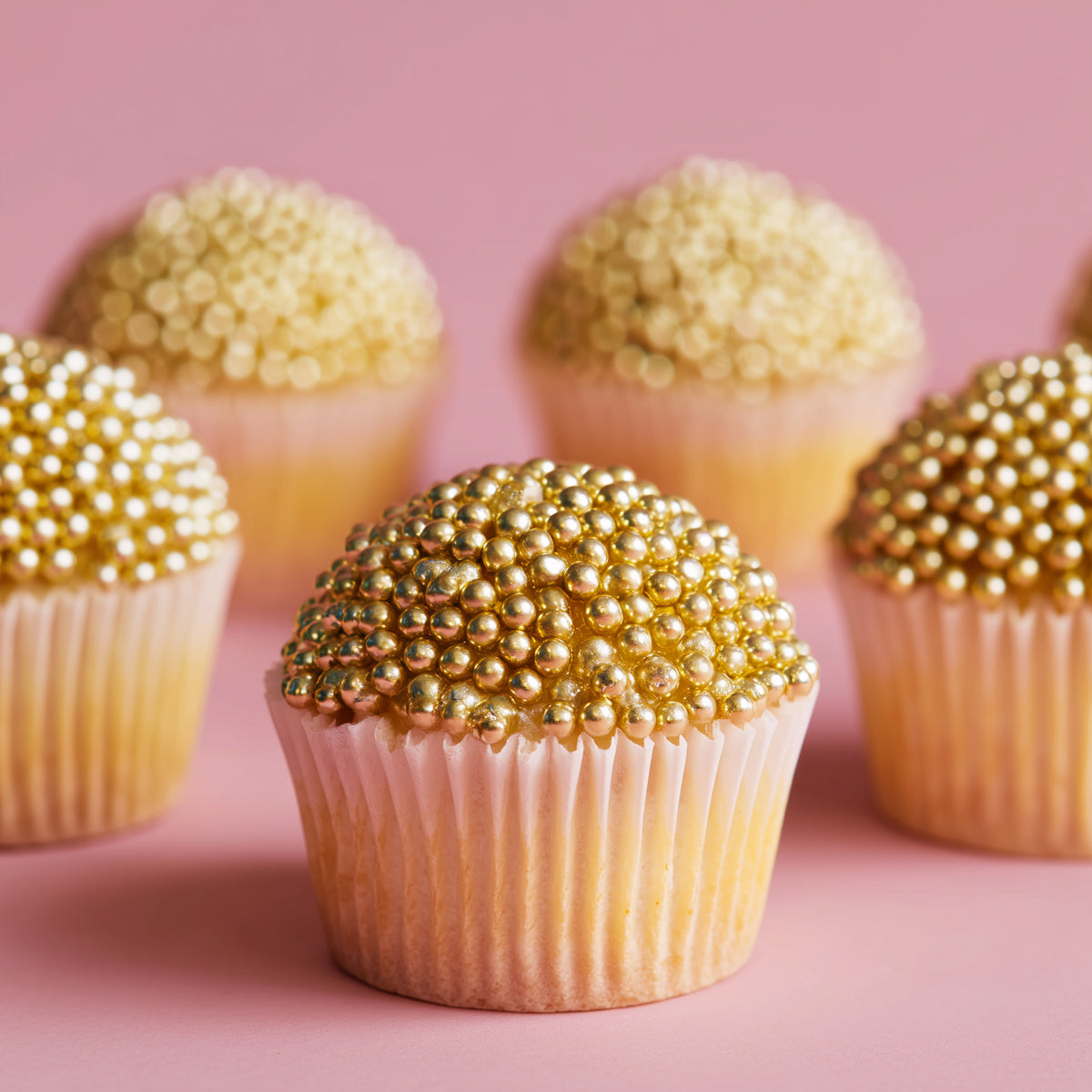 Sprinks Pro Series - 2kg Crunchy Shiny Gold 4mm Sprinkles
