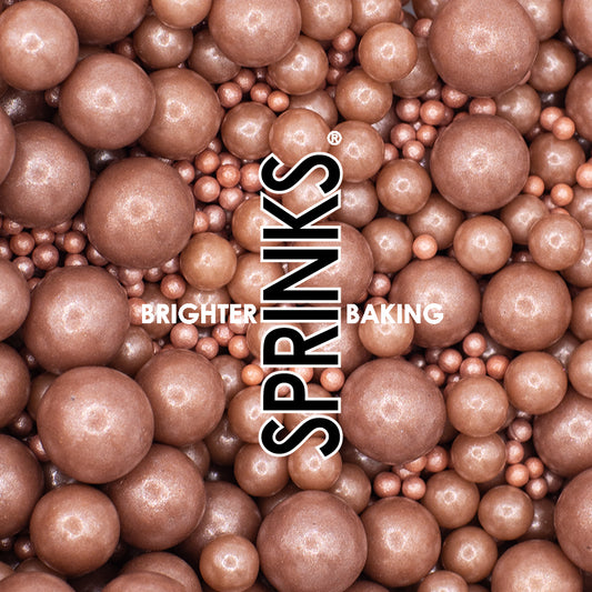 500g ROSE GOLD BUBBLE BUBBLE Sprinkles - by Sprinks
