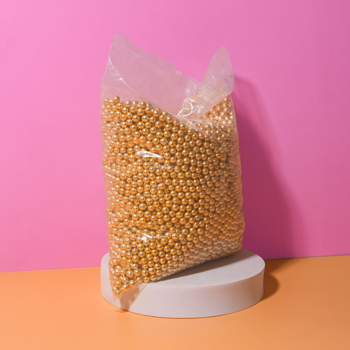 Sprinks Pro Series - 2kg Crunchy Shiny Gold 8mm Sprinkles