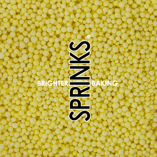 500g PASTEL LEMON Nonpareils - by Sprinks