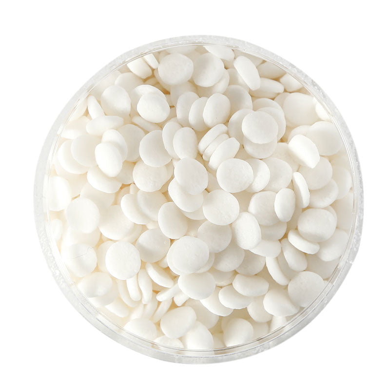 500g WHITE Confetti - by Sprinks