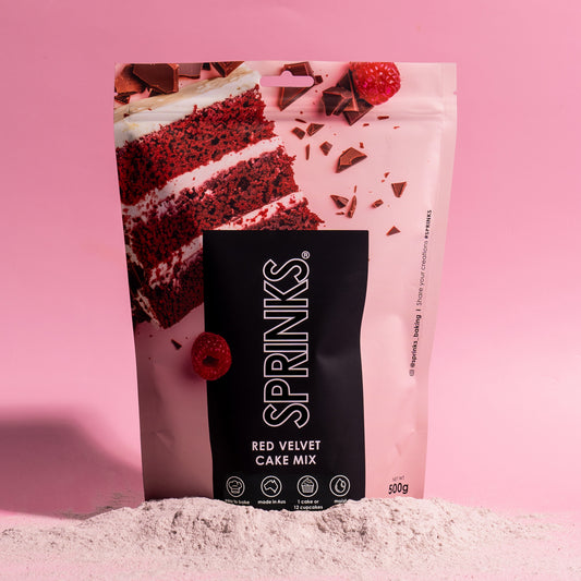 SPRINKS Baking Essentials - Red Velvet Cake Mix (500g)**