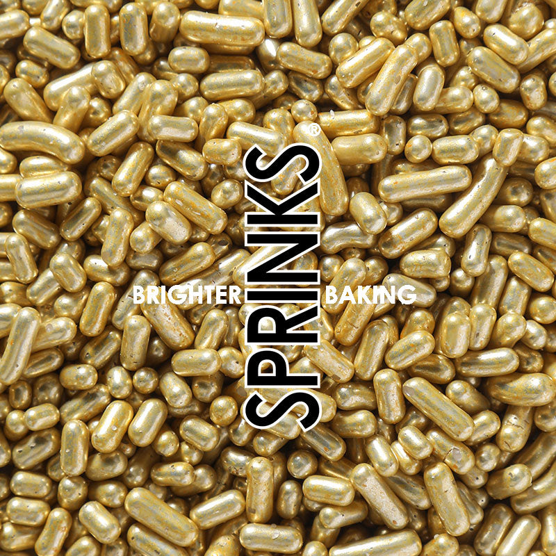 METALLIC GOLD Jimmies 1mm (85g) - by Sprinks