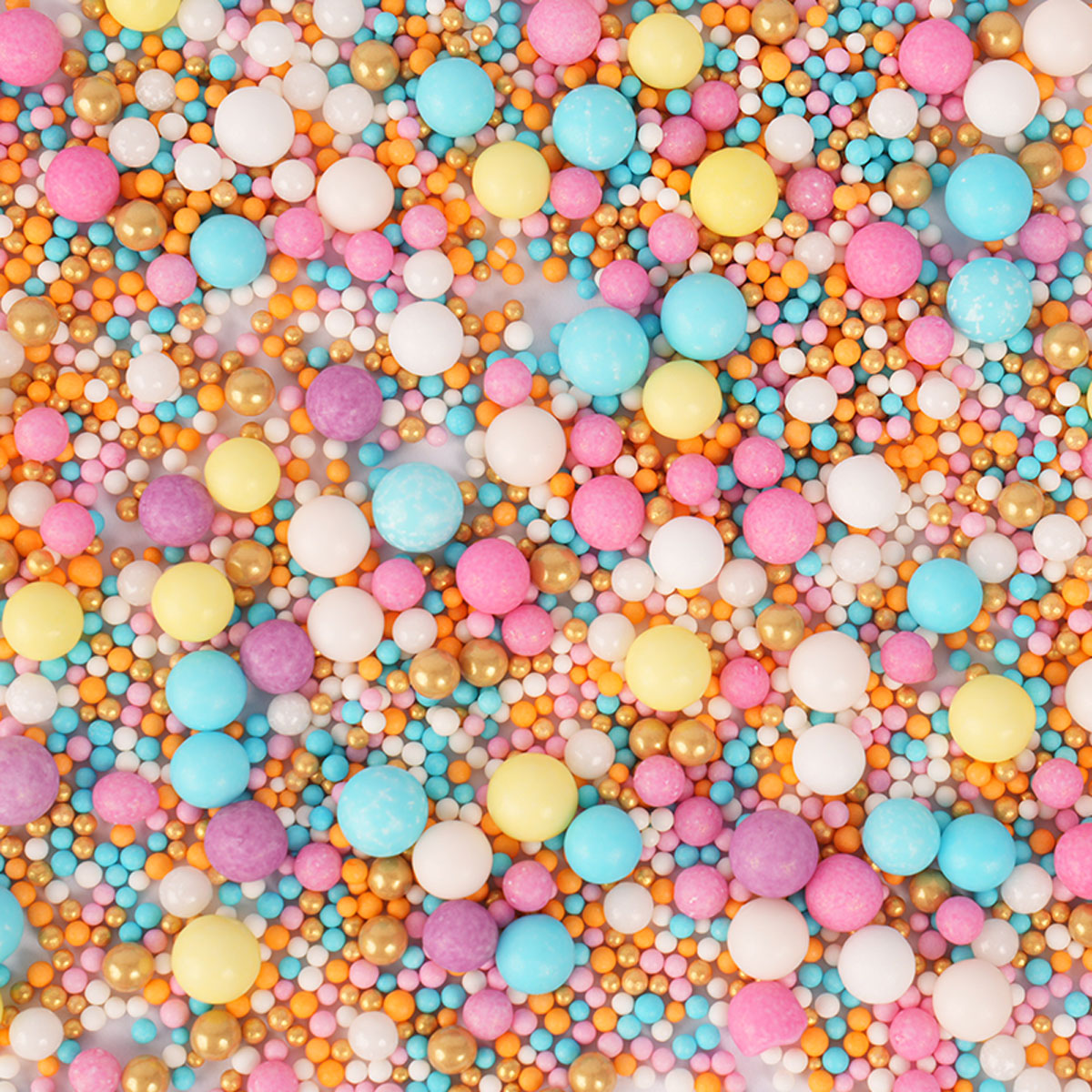 500g PASTEL & GOLD BUBBLE BUBBLE Sprinkles - by Sprinks