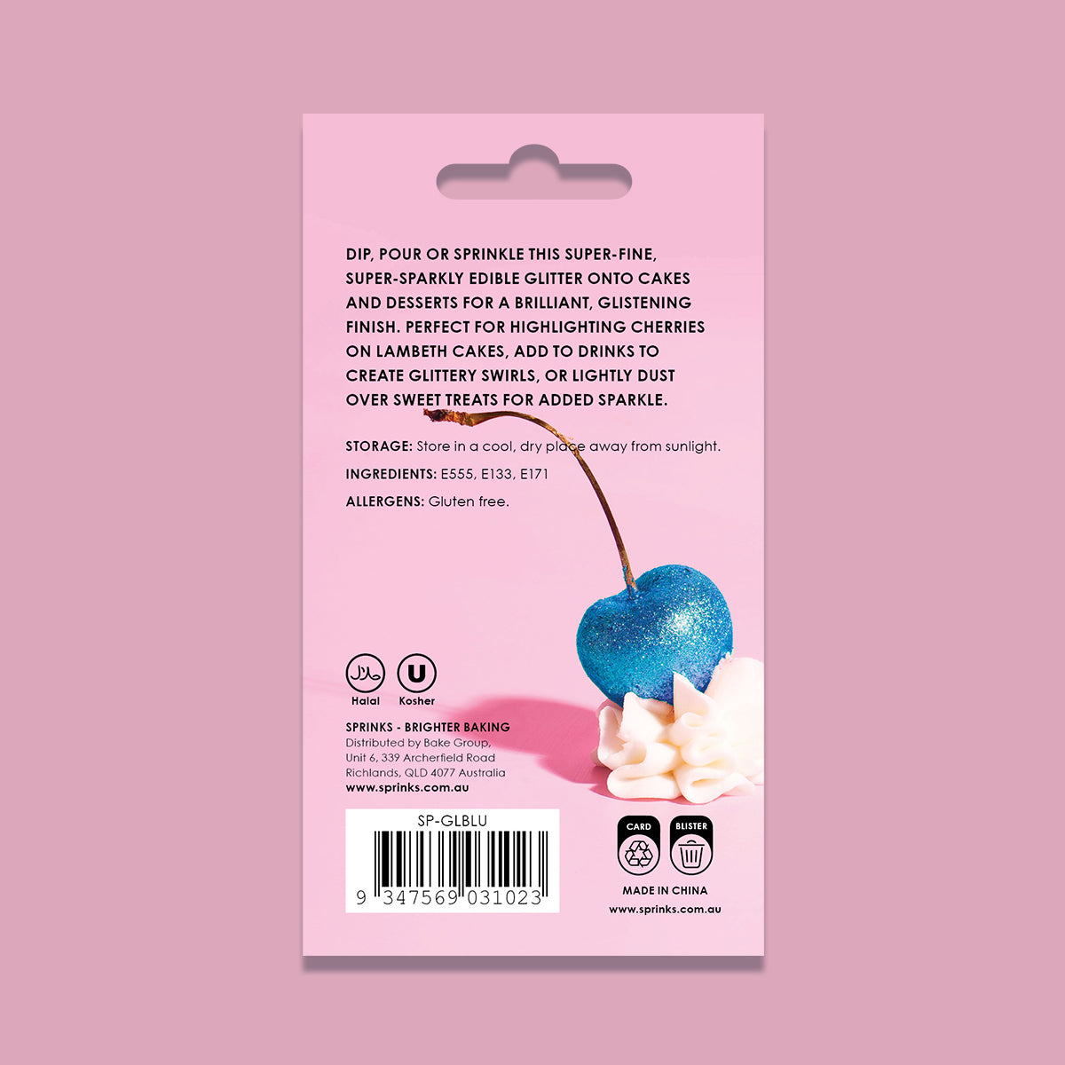 Sprinks Edible Glitter (10ml) - BLUE