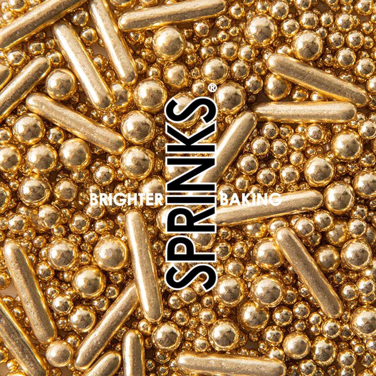 Sprinks Pro Series - Bubble & Bounce Shiny Gold Sprinkles 2kg