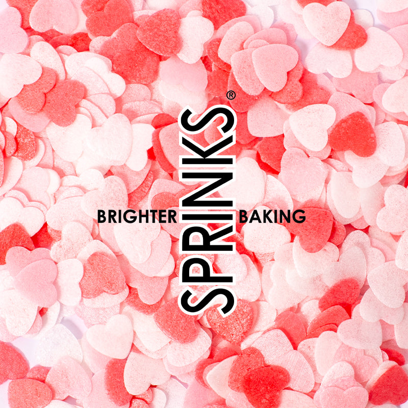 SMALL HEARTS VALENTINE Wafer Decorations (9g) - by Sprinks
