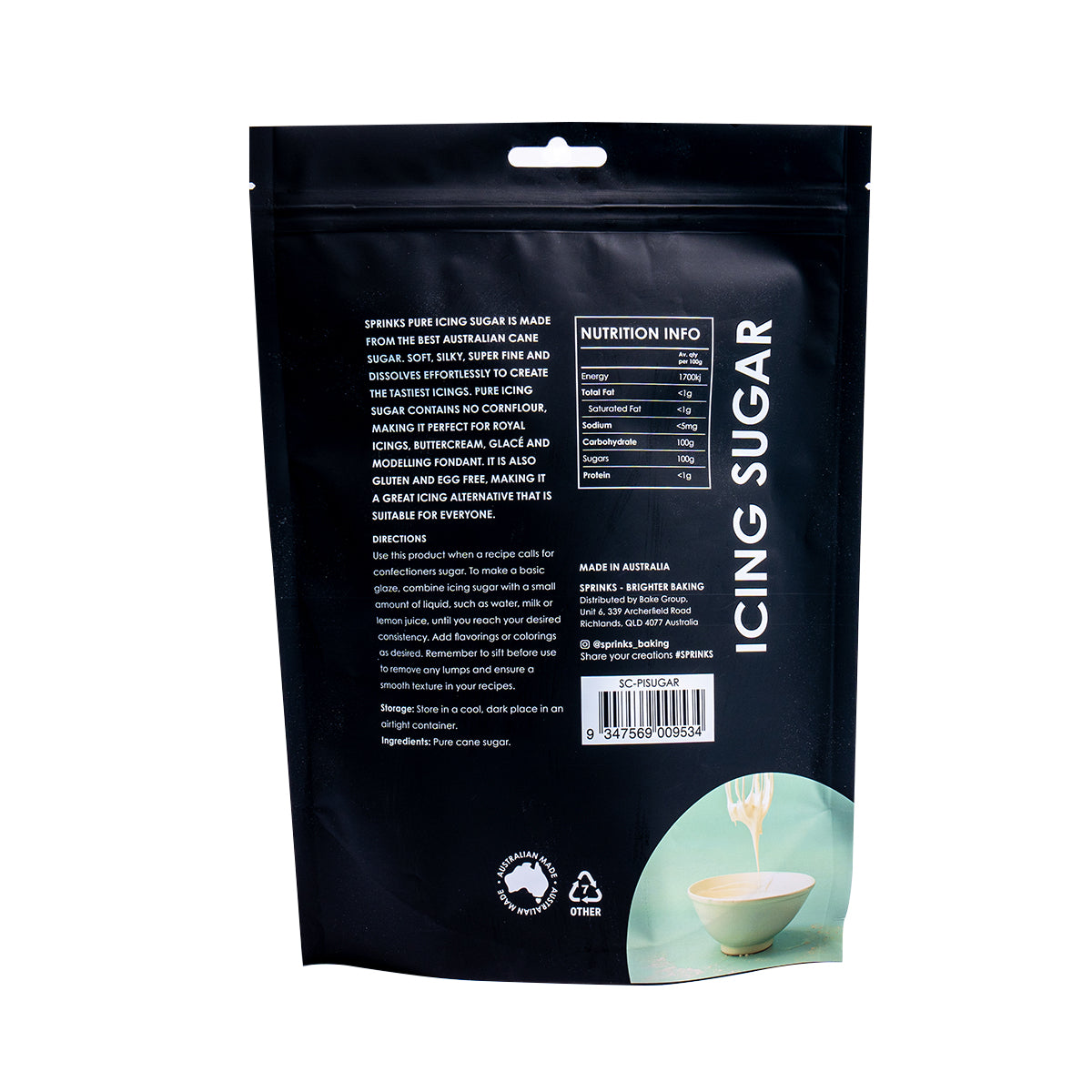 SPRINKS Baking Essentials - Pure Icing Sugar (500g)**