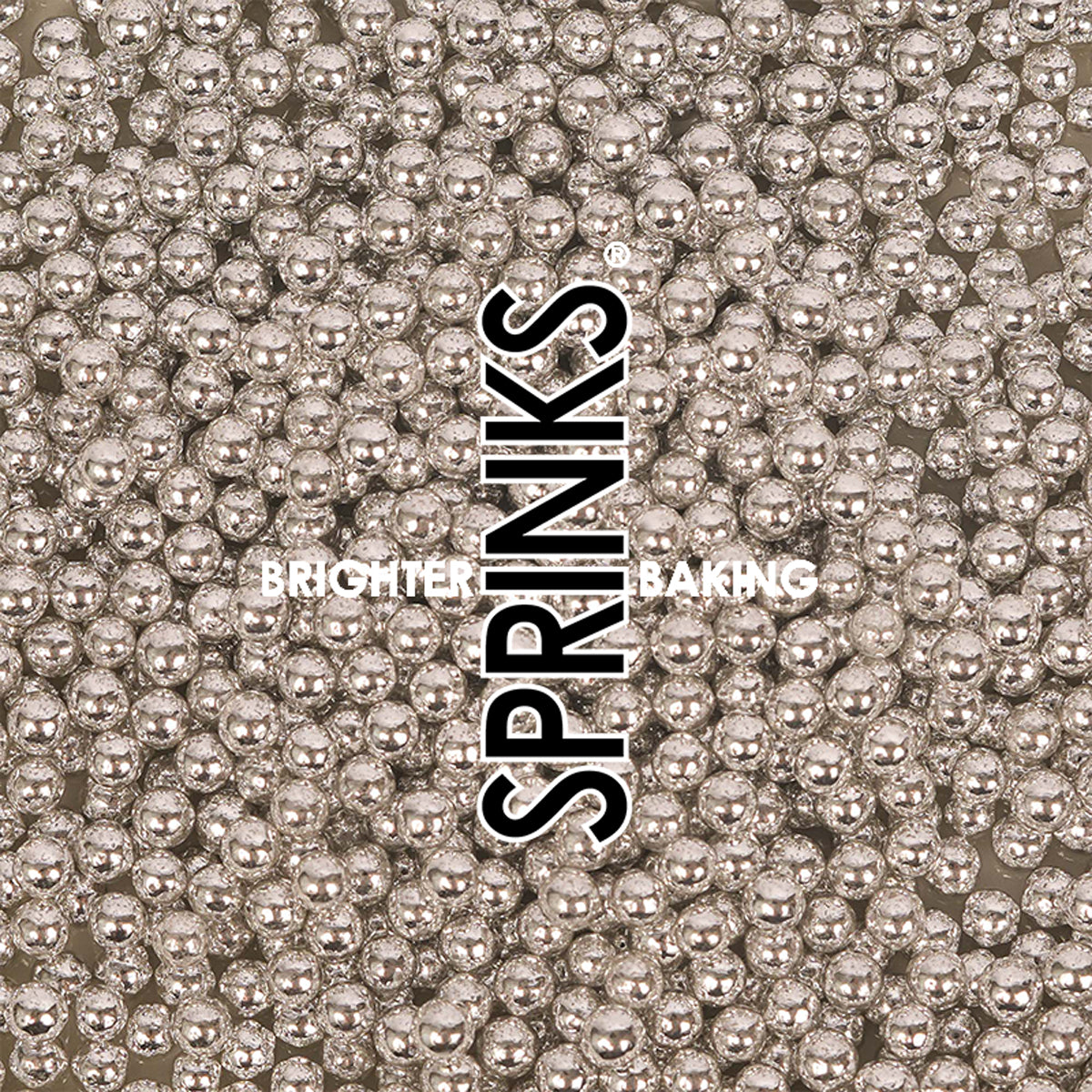 Sprinks Pro Series - 2kg Shiny Silver 4mm Sprinkles