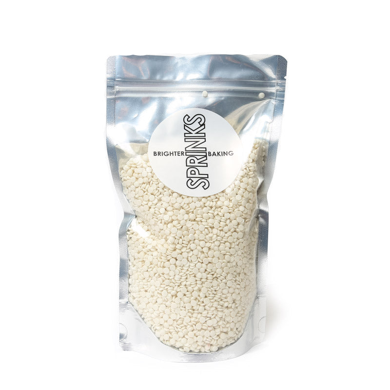 500g WHITE Confetti - by Sprinks