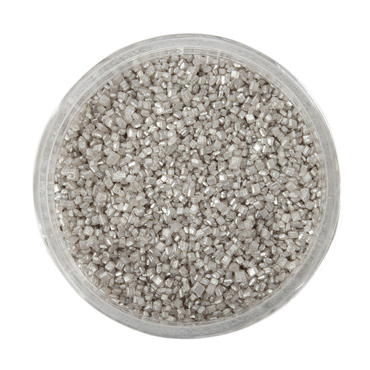 SILVER Sanding Sugar (80g) - by Sprinks