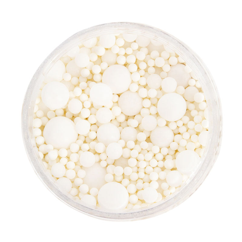 500g WHITE BUBBLE BUBBLE Sprinkles - by Sprinks