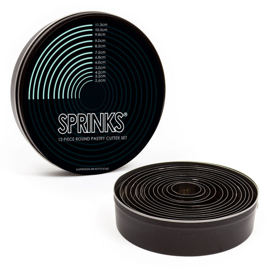 12-Piece ROUND Stainless Pastry Cutter Set - by Sprinks