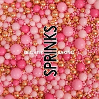 500g PINK VELVET Crunch Sprinkles - by Sprinks