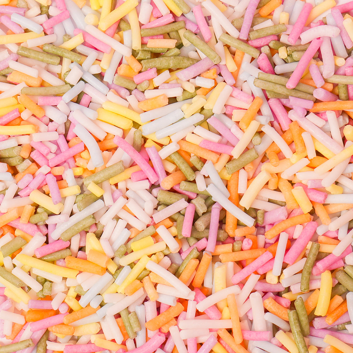 5kg Sugar Free Natural Coloured Jimmies - Pastel Rainbow